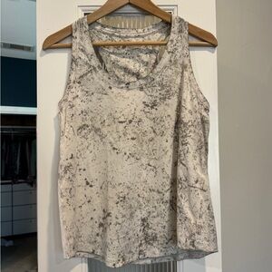 Lululemon Tie Dye Gray & White Women's Tank Top